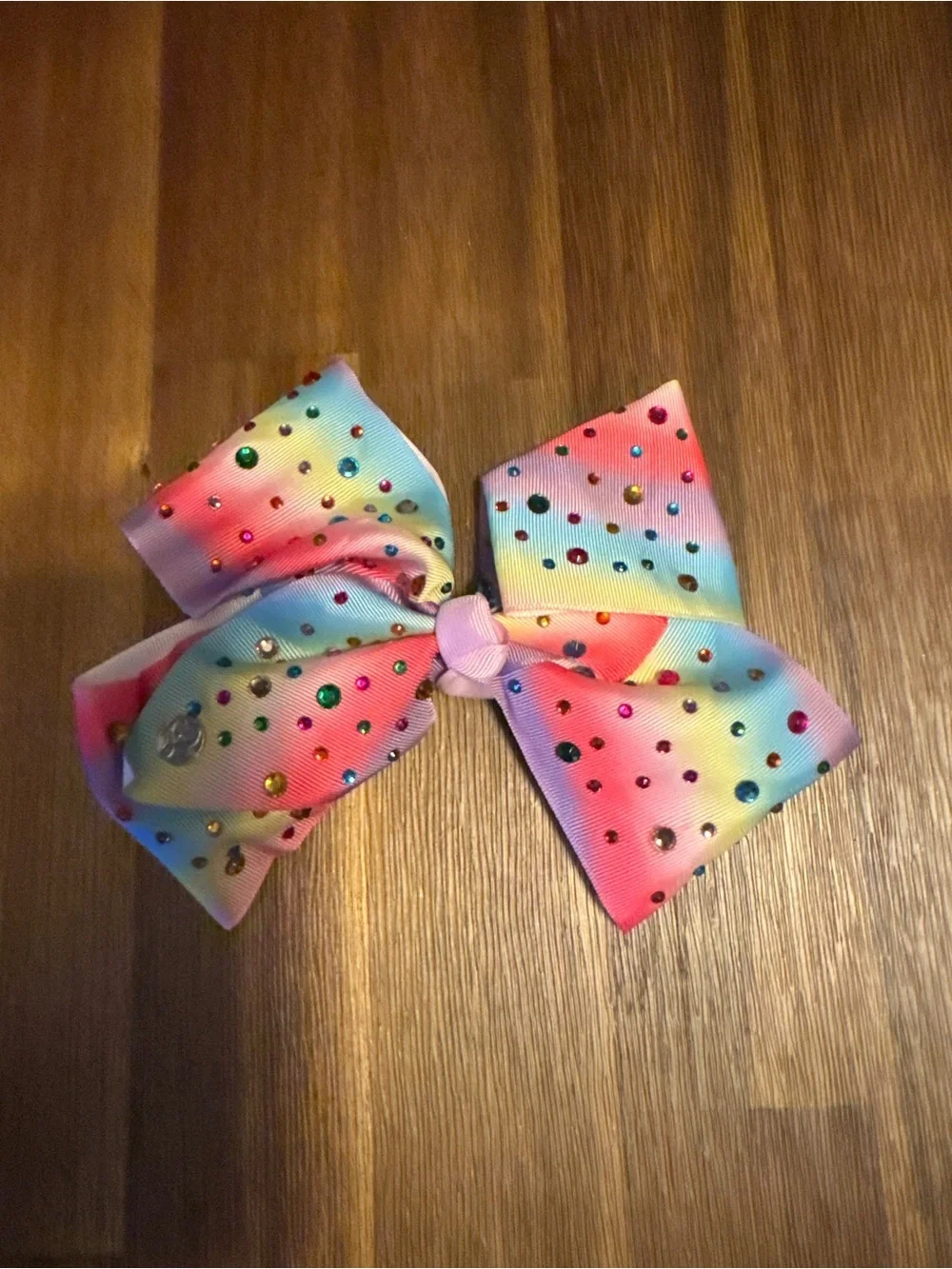 JoJo Siwa Multi-Color Rhinestone Bow Hair Clip - Pink Blue Purple Yellow
